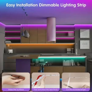 LED Smart Strip Light, App&44-Key Remote Control - Thumbnail Image 6