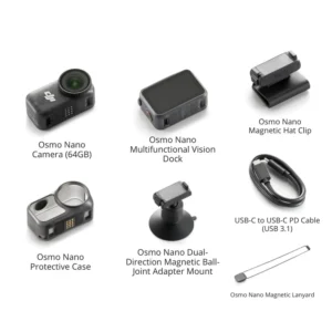 New Osmo Nano Standard Combo, 4K Wearable Camera