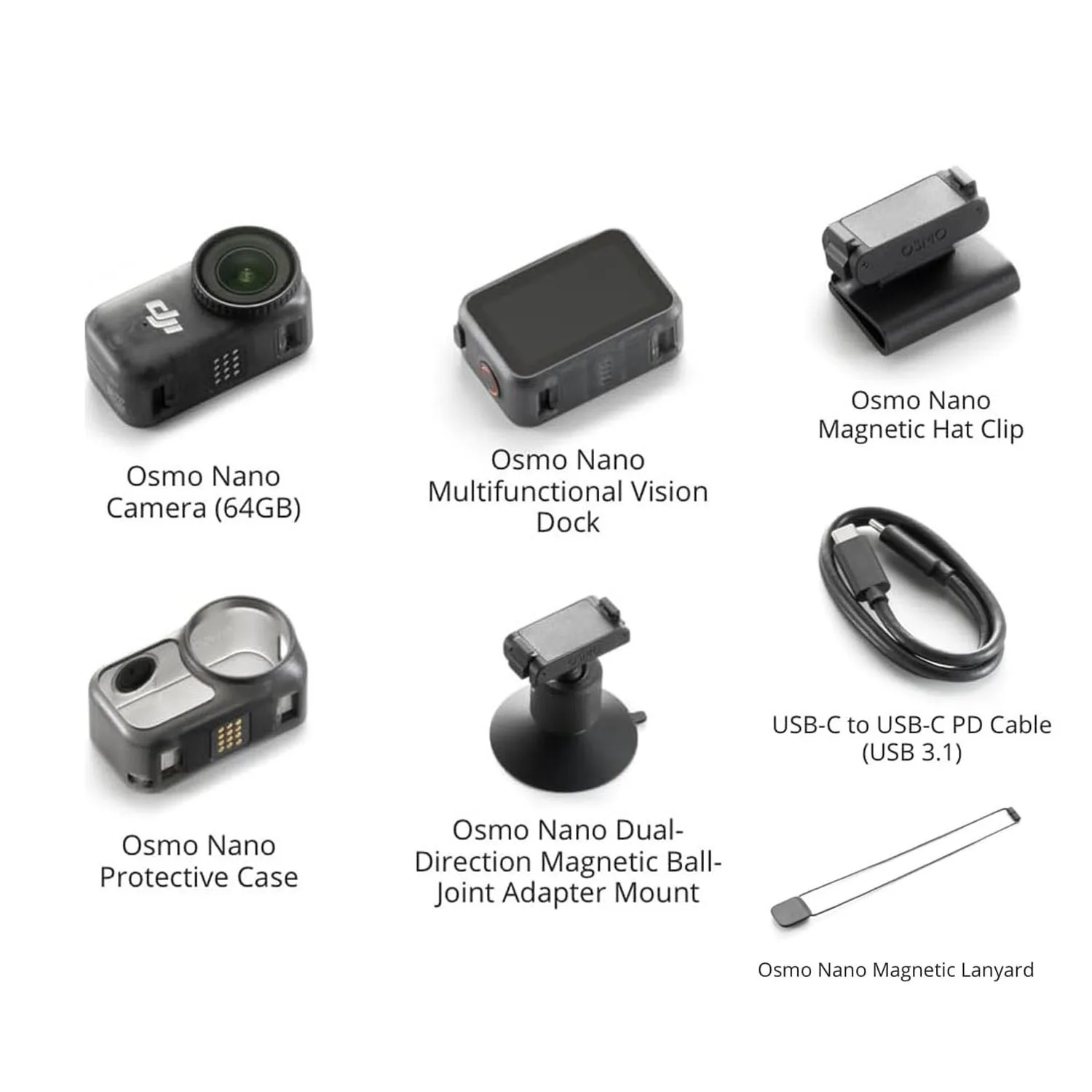 New Osmo Nano Standard Combo, 4K Wearable Camera - Image 1