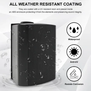 2PCS 4'' 200W Passive Wired Outdoor Speakers - Thumbnail Image 4