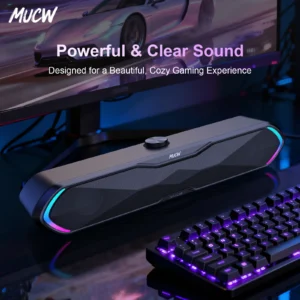 Computer Speakers for Monitor RGB Gaming Soundbar - Thumbnail Image 5