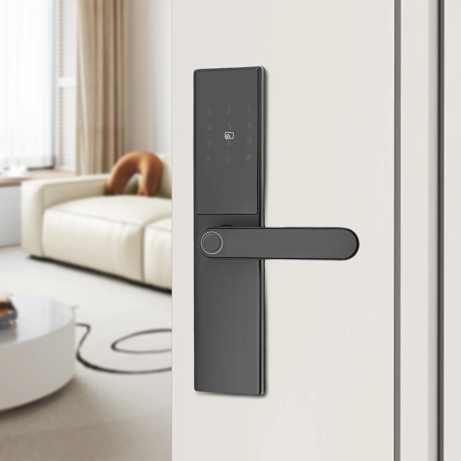 Smart Door Lock Fingerprint Password Entry - Image 1