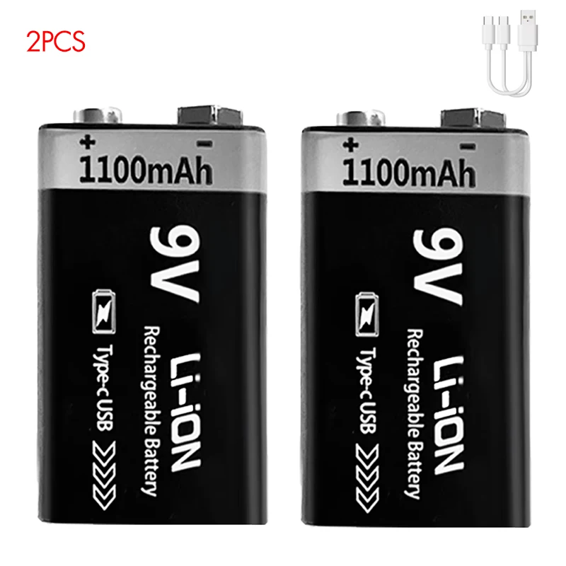 9V Rechargeable Battery  Type-C Rechargeable - Image 1