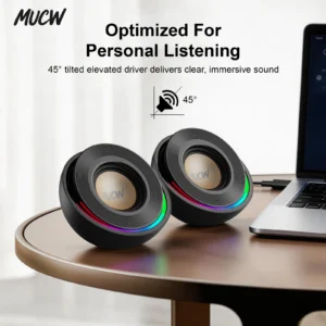 2‑Pack Desktop Speakers 52mm Full‑Range - Thumbnail Image 3
