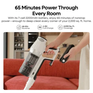 K20 Cordless Vacuum Cleaner, Strong Suction - Thumbnail Image 3