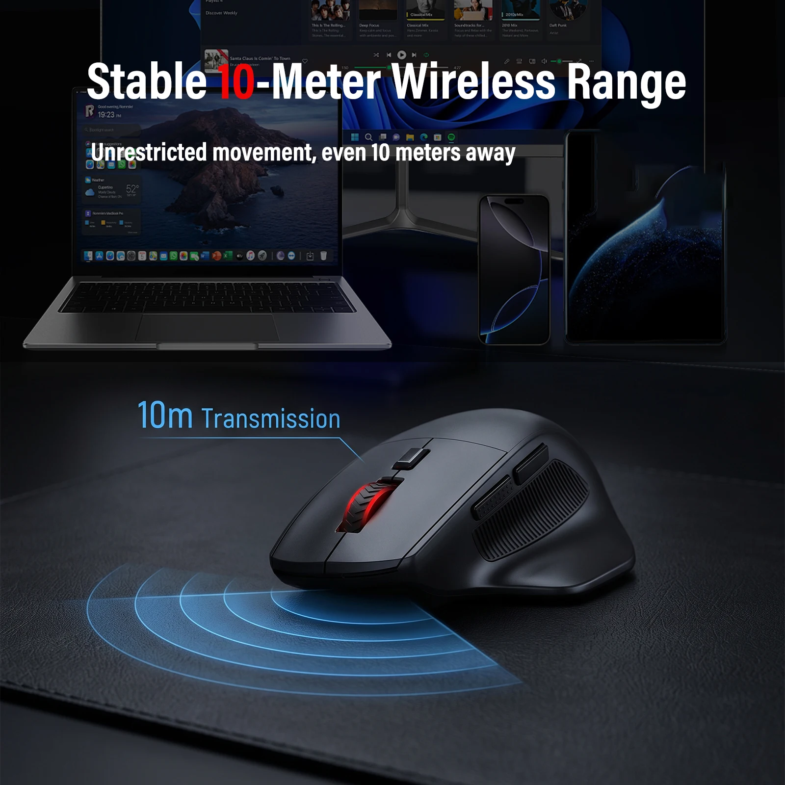 FocusOnPC 2.4GHz Wireless Gaming Mouse, - Image 4