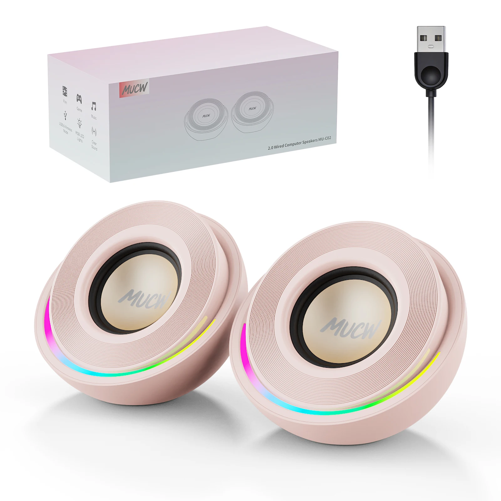 2‑Pack Desktop Speakers 52mm Full‑Range - Image 6