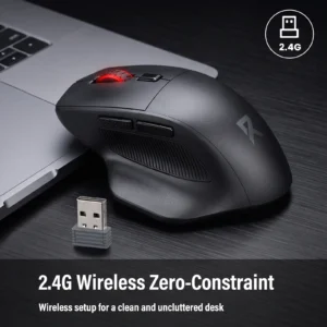 FocusOnPC 2.4GHz Wireless Gaming Mouse, - Thumbnail Image 2